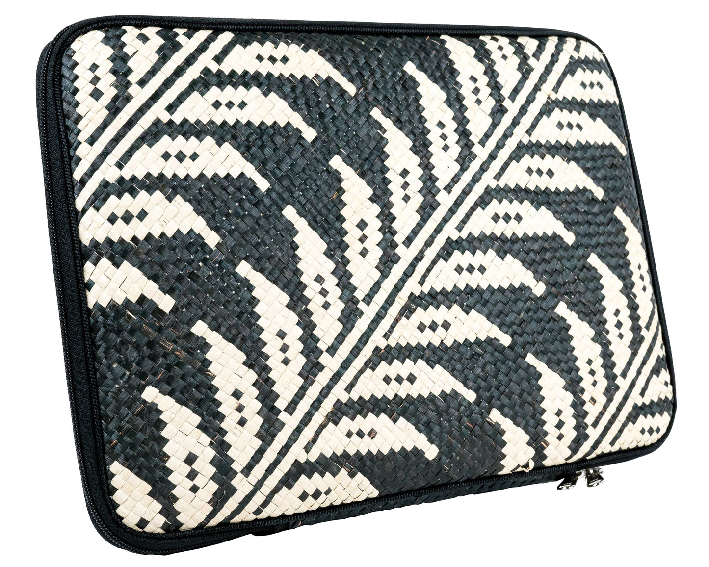 woven accessory laptop cover with zipper